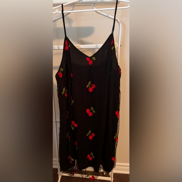 PLUS SIZE CHERRY DRESS - Picture 1 of 2